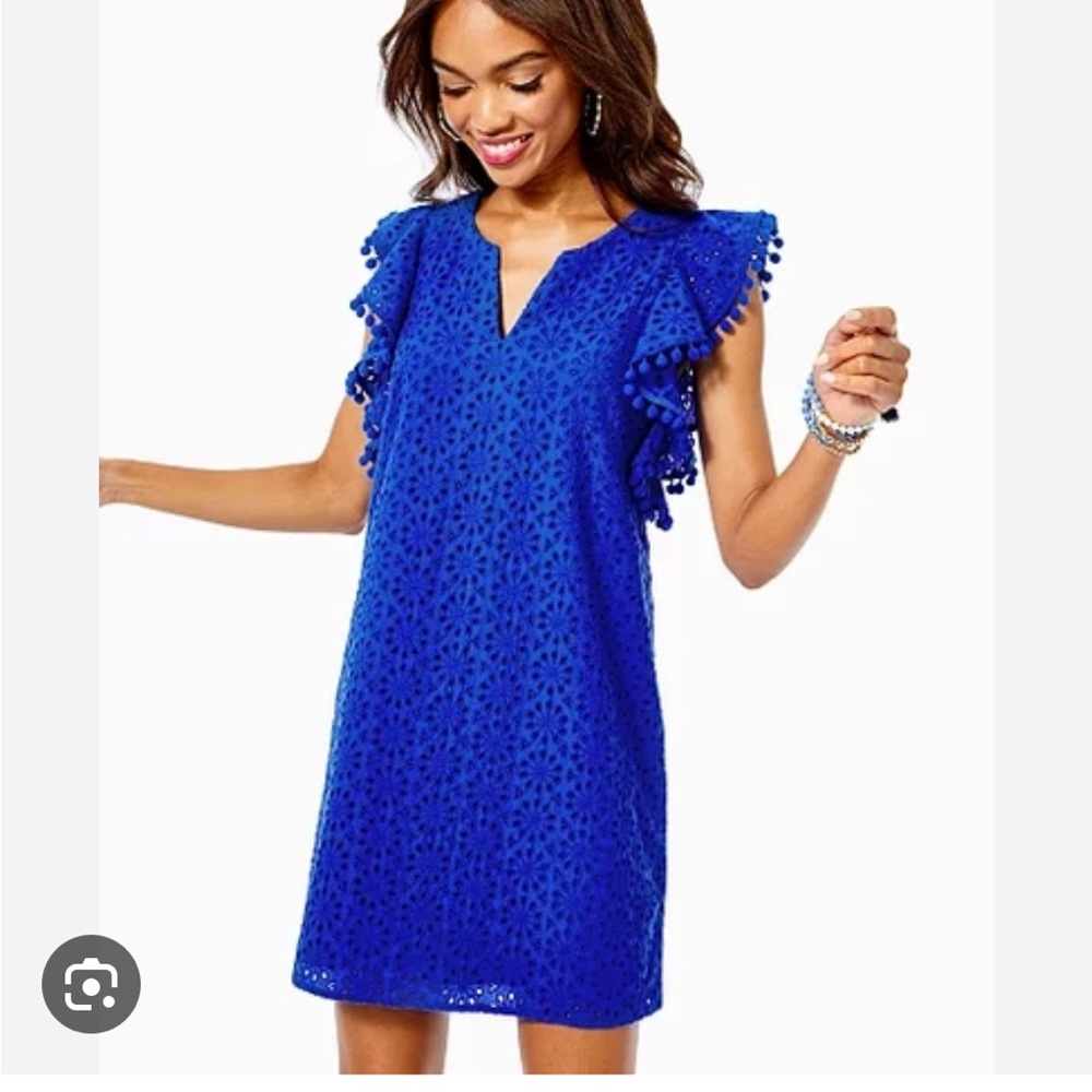 Lilly Pulitzer Blue Eyelet Dress